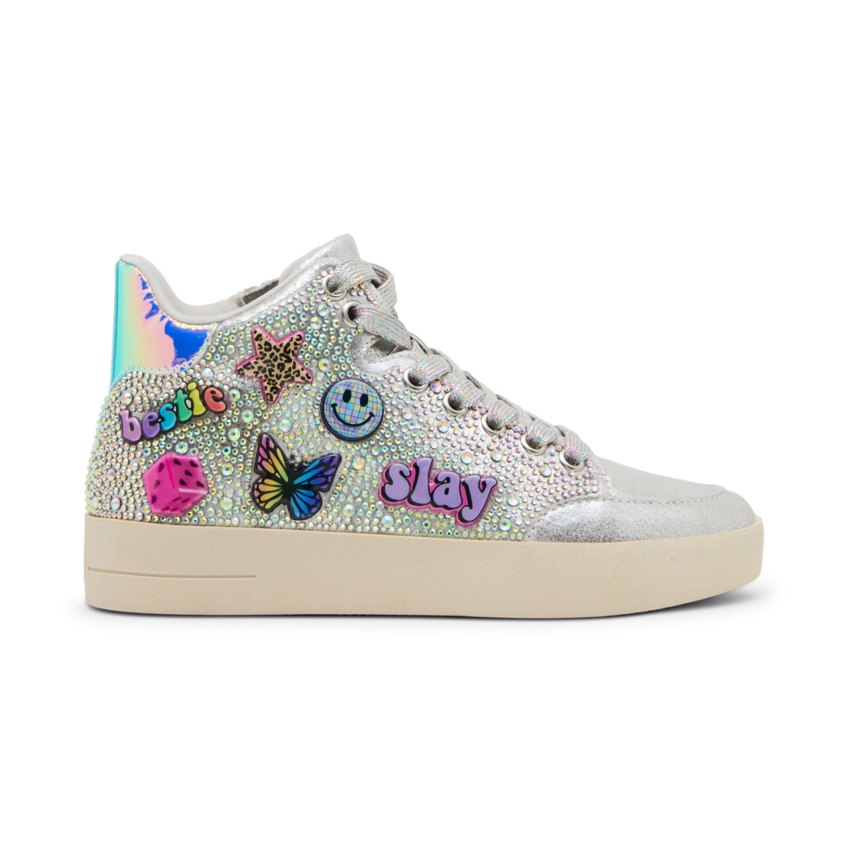Steve Madden Girls JDelight Silver Stickers - 1114013 - Tip Top Shoes of New York