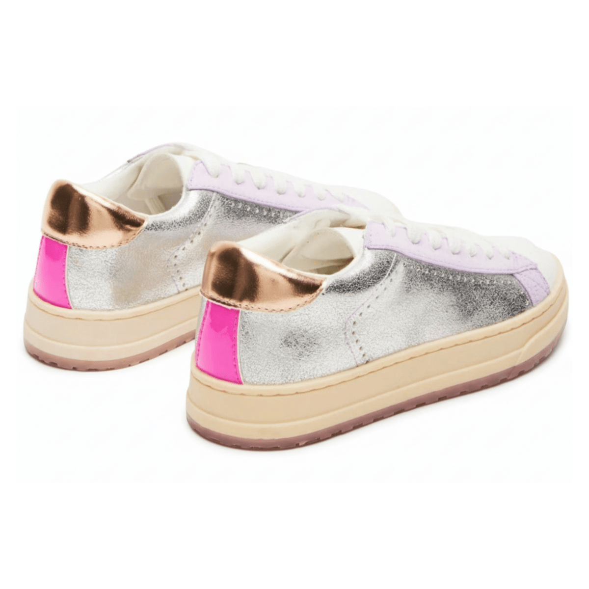 Steve Madden Girls JMolly Silver/Pink/Rose Gold - 1090223 - Tip Top Shoes of New York