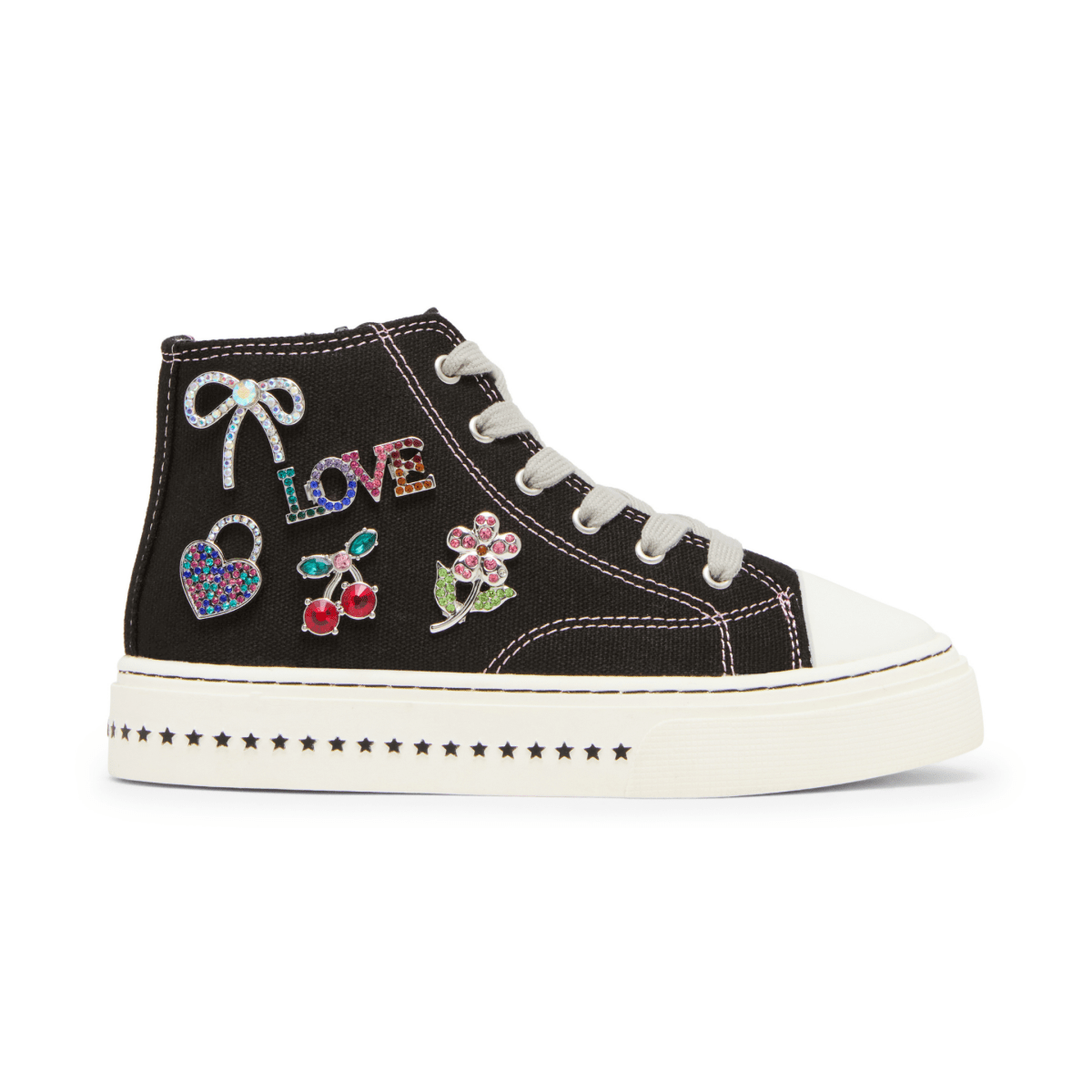 Steve Madden Girls (Preschool) Joycee Black Charms - 1114027 - Tip Top Shoes of New York