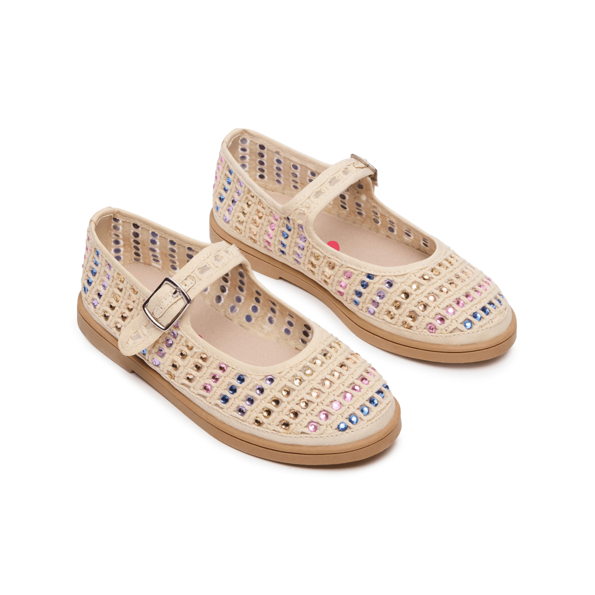 Steve Madden Girls Roree Natural Rhinestones - 1106655 - Tip Top Shoes of New York