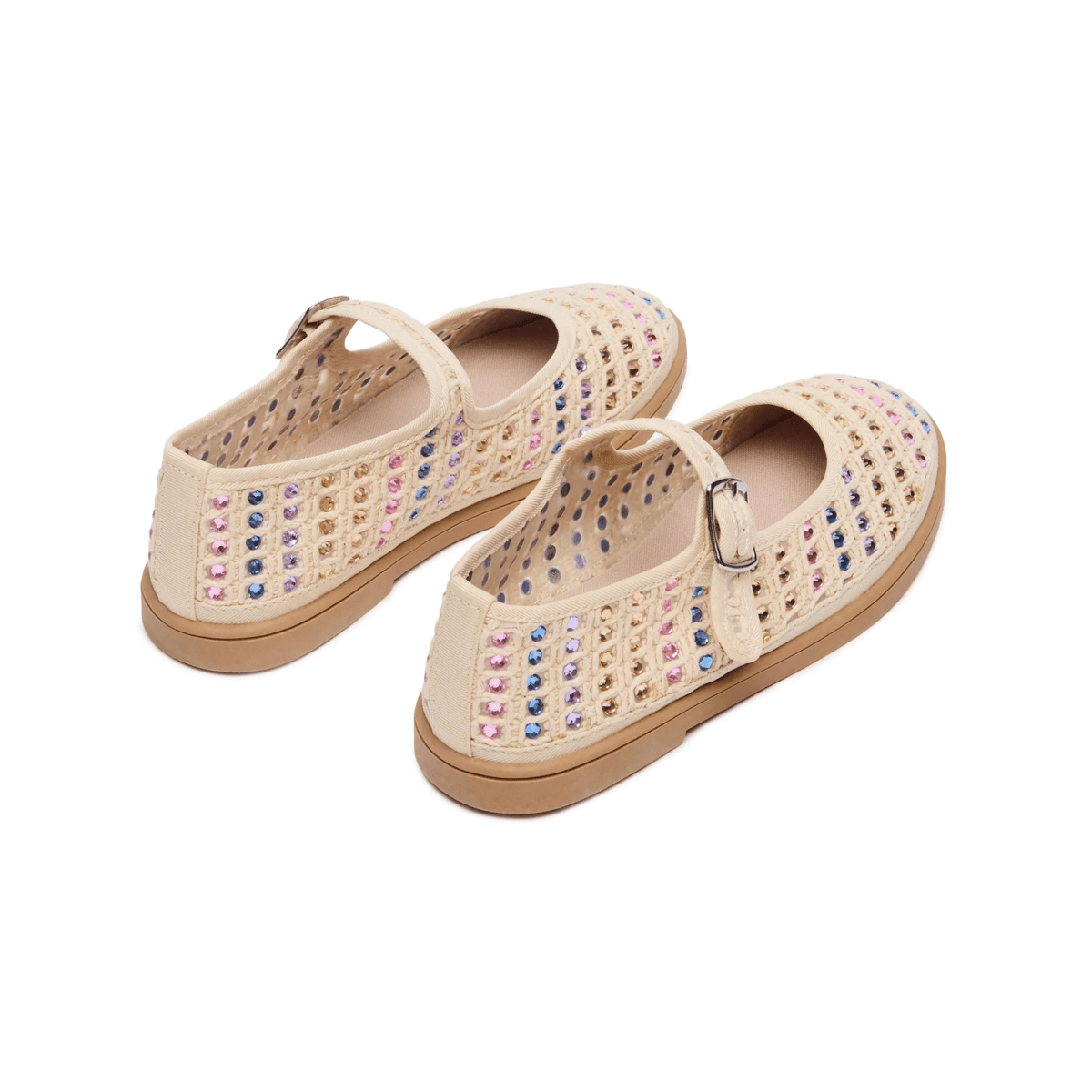 Steve Madden Girls Roree Natural Rhinestones - 1106655 - Tip Top Shoes of New York