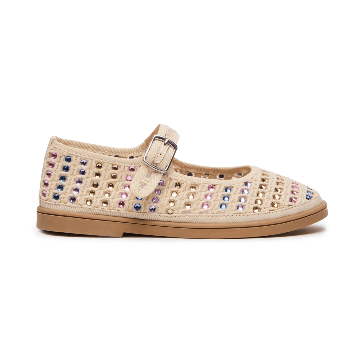 Steve Madden Girls Roree Natural Rhinestones - 1106655 - Tip Top Shoes of New York