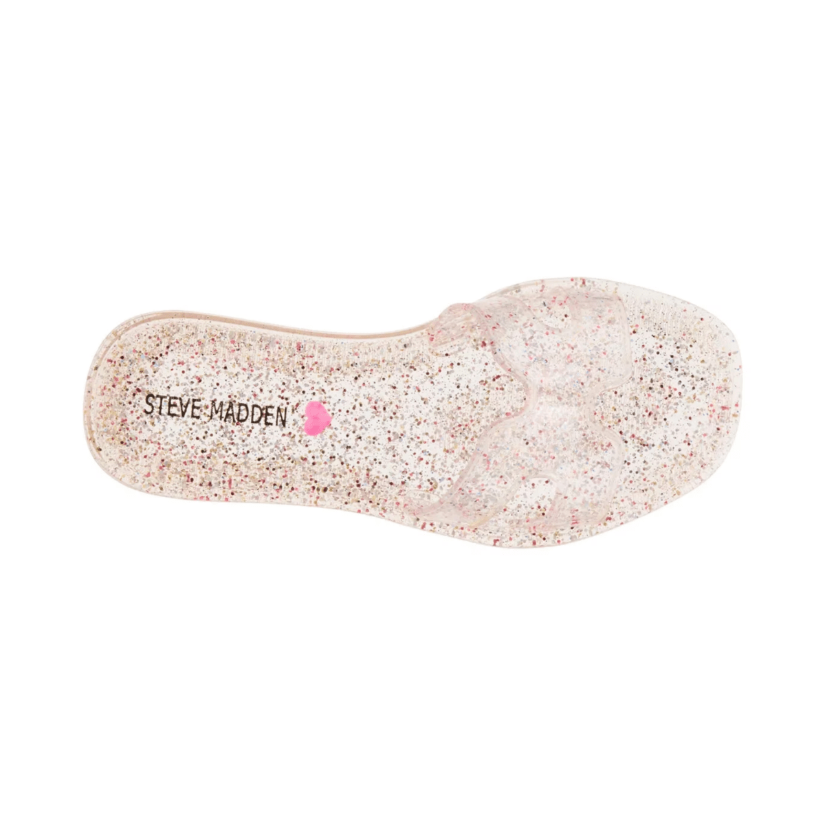 Steve Madden Girlsss Pop Clear Glitter - 1106650 - Tip Top Shoes of New York