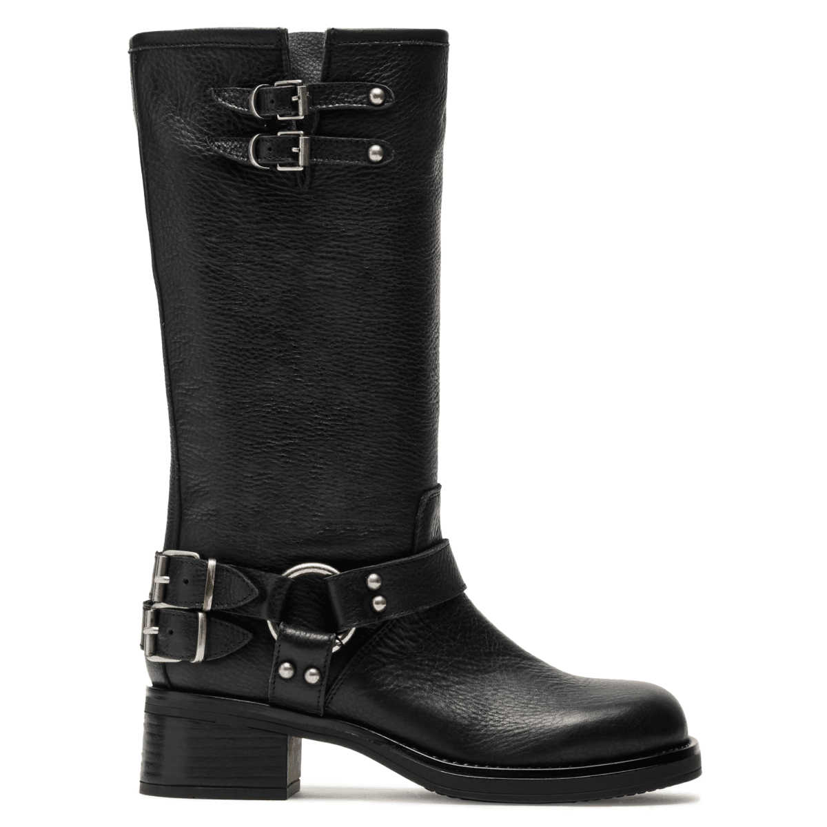 Steve Madden Women's Astor Black Leather - 11043603 - Tip Top Shoes of New York