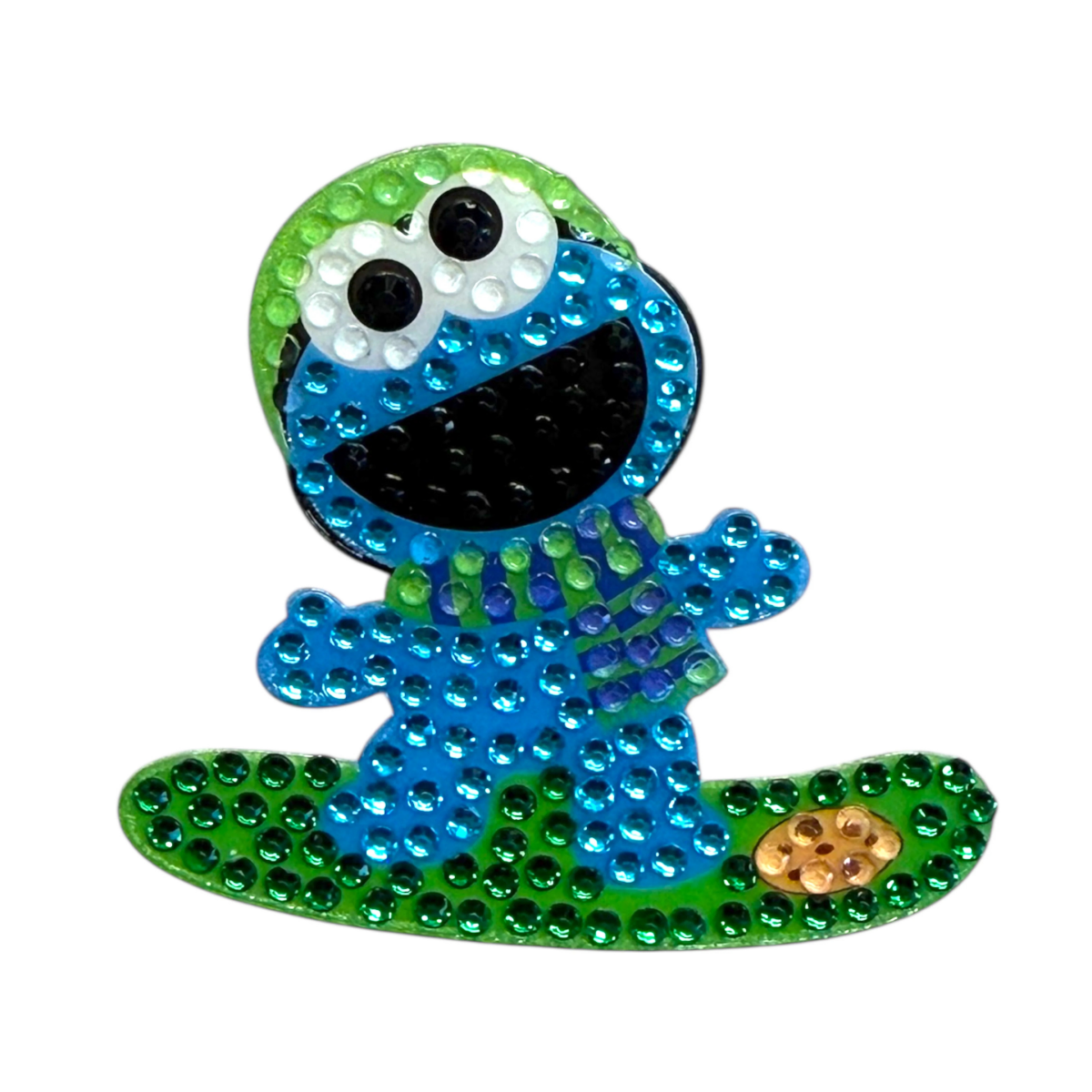 StickerBeans Snowboarding Cookie Monster Collectible Sticker - 1112515 - Tip Top Shoes of New York