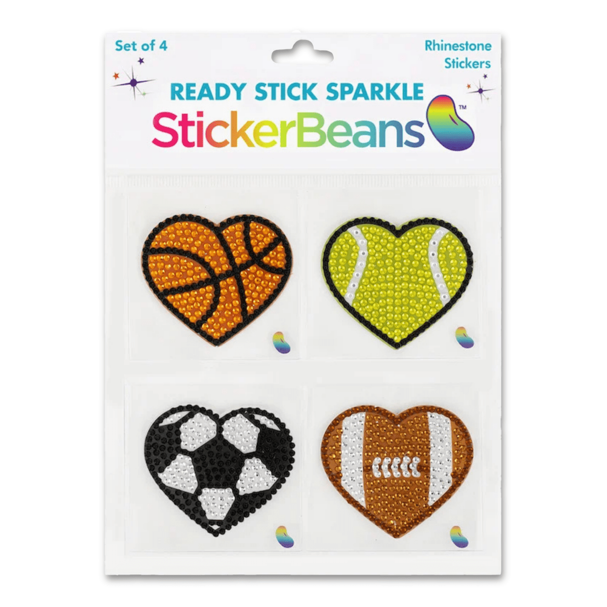 StickerBeans Sporty 4-Pack Collectible Stickers - 1118445 - Tip Top Shoes of New York