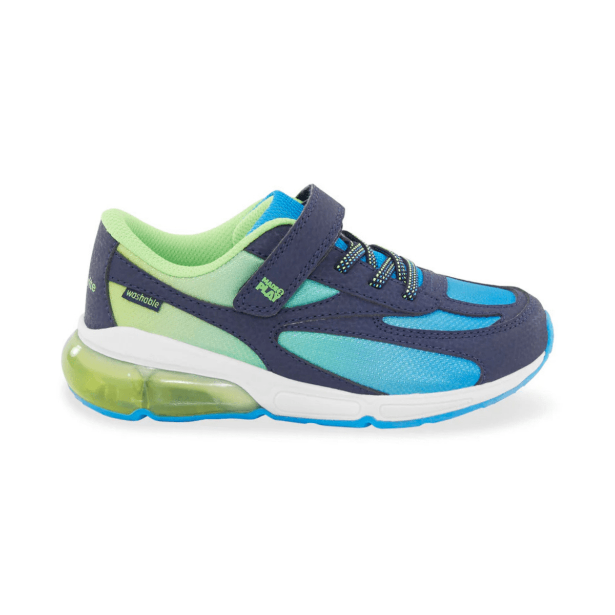 Stride Rite Kids' M2P Lighted Phantom Blue/Green - 1097337 - Tip Top Shoes of New York