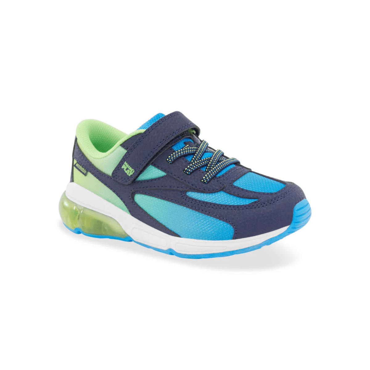 Stride Rite Kids' M2P Lighted Phantom Blue/Green - 1097337 - Tip Top Shoes of New York