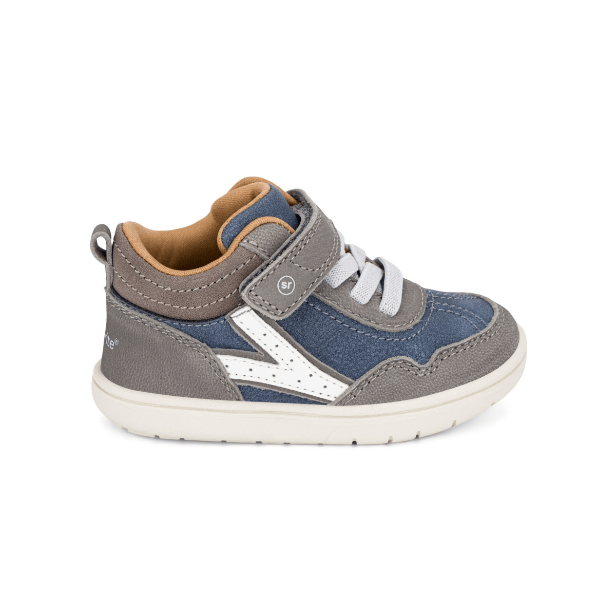 Stride Rite Toddlers London Mid Grey/Navy/White - 1108720 - Tip Top Shoes of New York