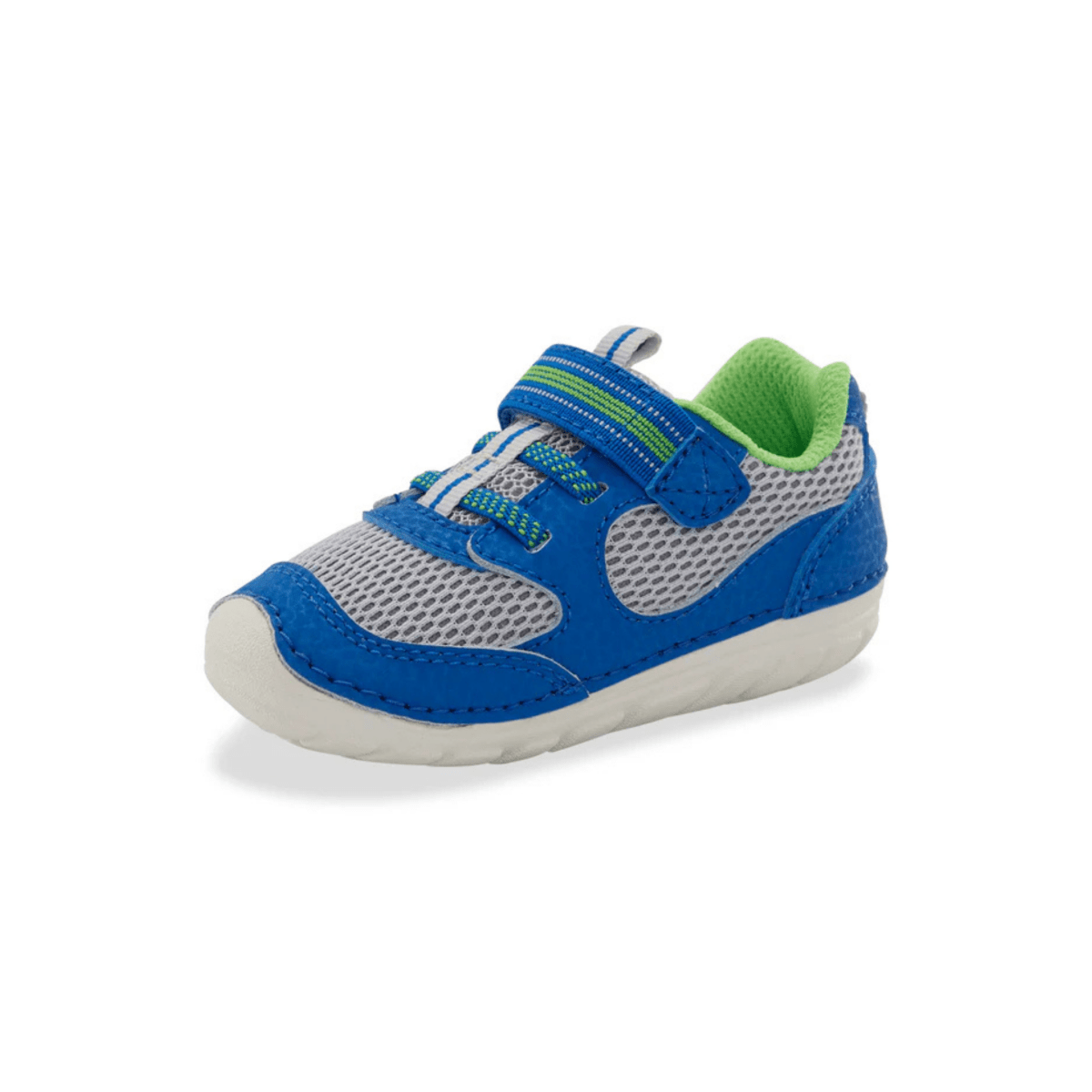 Stride Rite Toddlers' Turbo Blue/Grey - 1092206 - Tip Top Shoes of New York