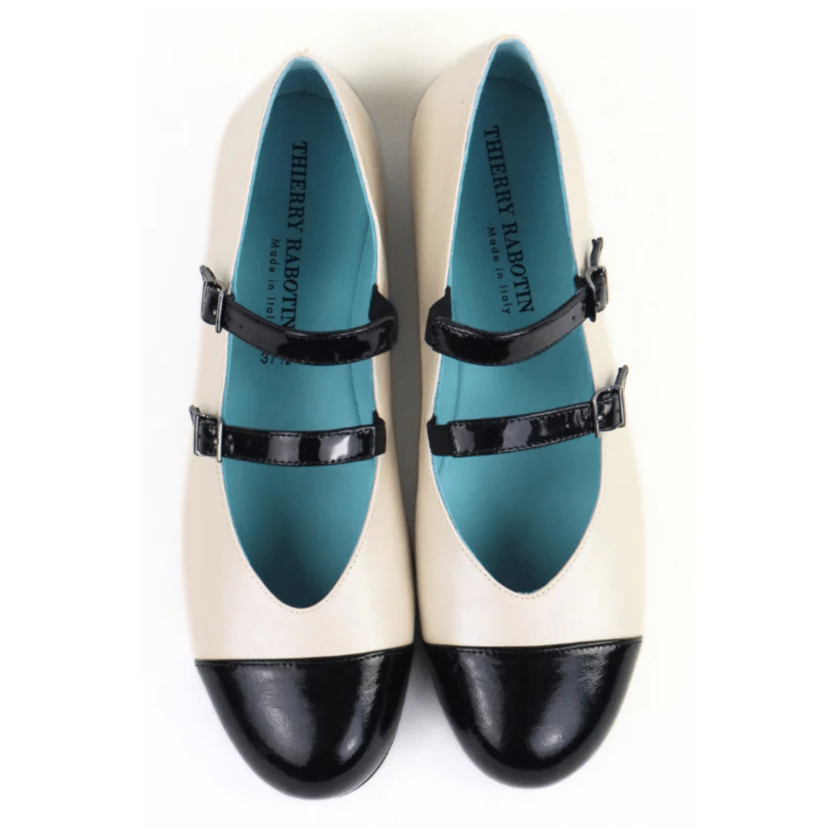 Thierry Rabotin Women's Gabriella 2462 Black Patent/Ivory - 9031799 - Tip Top Shoes of New York