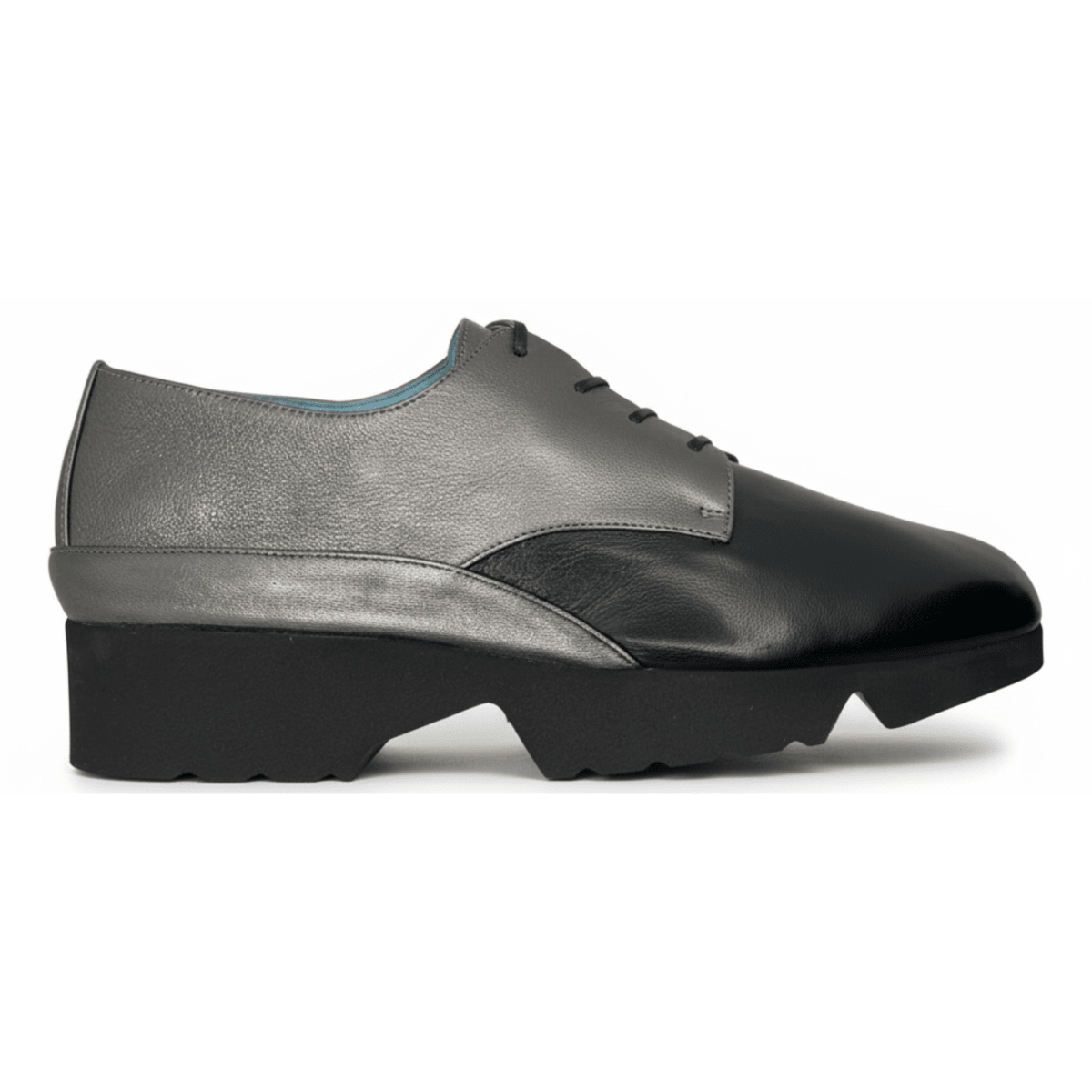Thierry Rabotin Women's Gate 7429H Pewter/Black Leather - 3003967 - Tip Top Shoes of New York