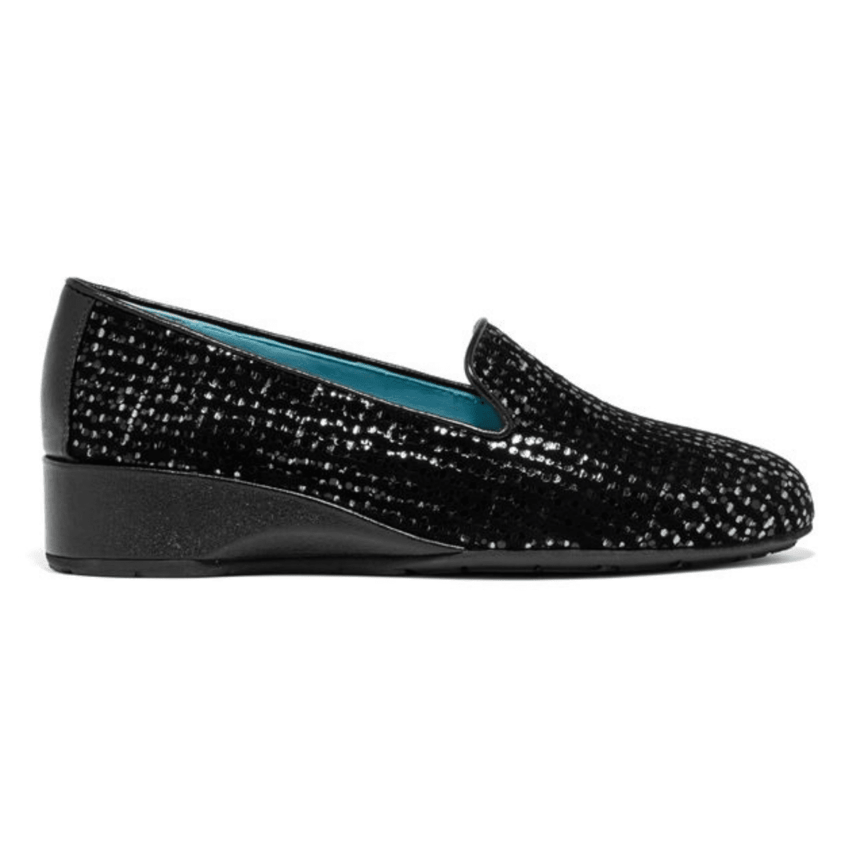 Thierry Rabotin Women's Graziella Black/Metallic Pixel Suede - 9031472 - Tip Top Shoes of New York