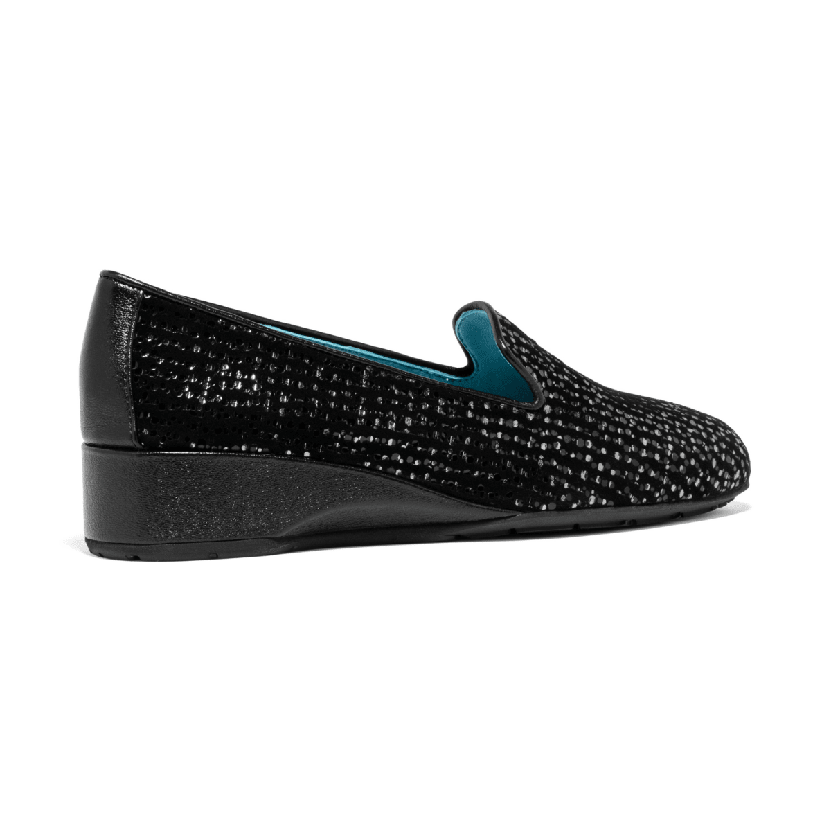 Thierry Rabotin Women's Graziella Black/Metallic Pixel Suede - 9031472 - Tip Top Shoes of New York