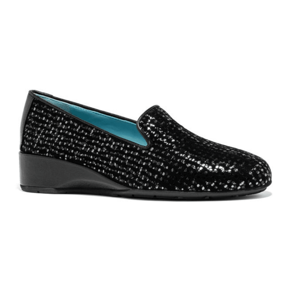 Thierry Rabotin Women's Graziella Black/Metallic Pixel Suede - 9031472 - Tip Top Shoes of New York