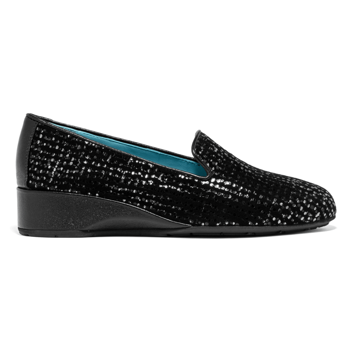 Thierry Rabotin Women's Graziella Black/Metallic Pixel Suede - 9031472 - Tip Top Shoes of New York