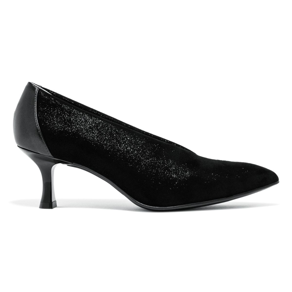 Thierry Rabotin Women's Qua Black Sparkle Microfiber - 9035943 - Tip Top Shoes of New York