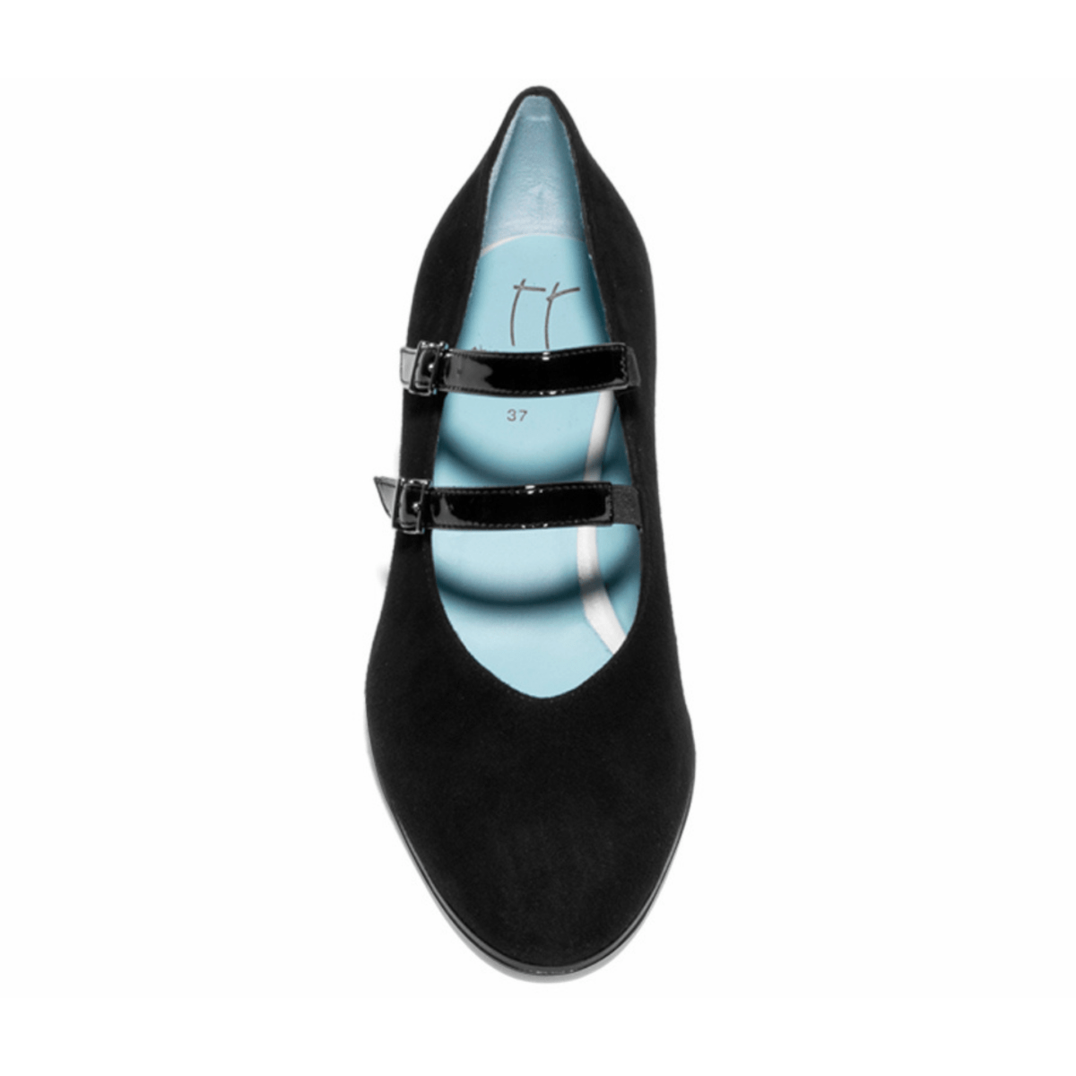 Thierry Rabotin Women's Rosette Black Suede - 9026214 - Tip Top Shoes of New York