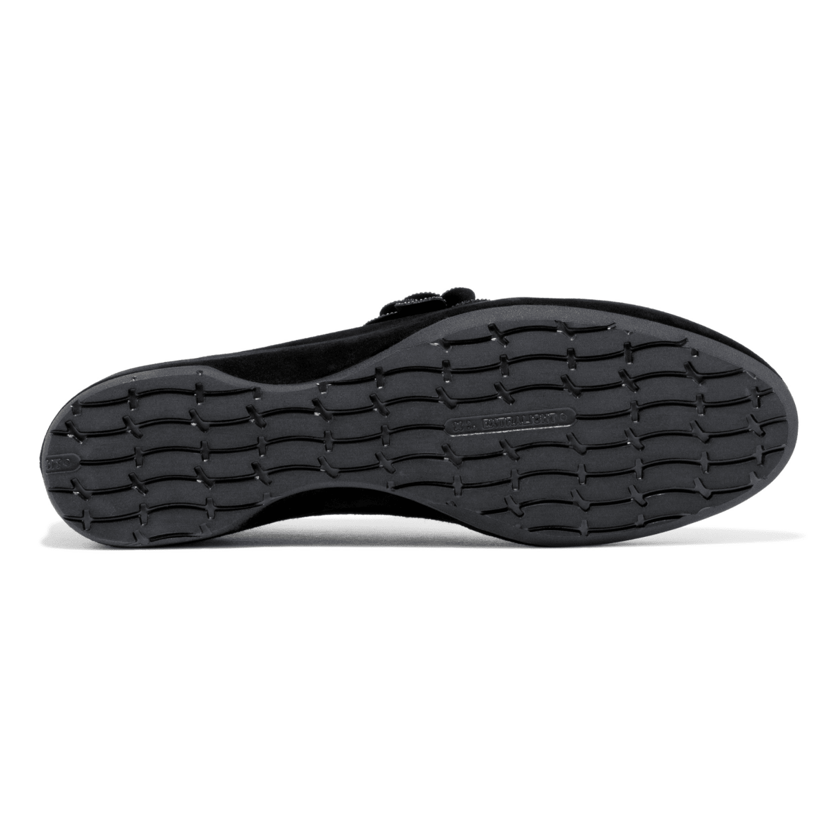 Thierry Rabotin Women's Zarah Black Suede/Rhinestone Flower - 9035923 - Tip Top Shoes of New York