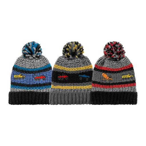 Toddler's Knit Truck Beanie 3 - Pack - 1095530 - Tip Top Shoes of New York