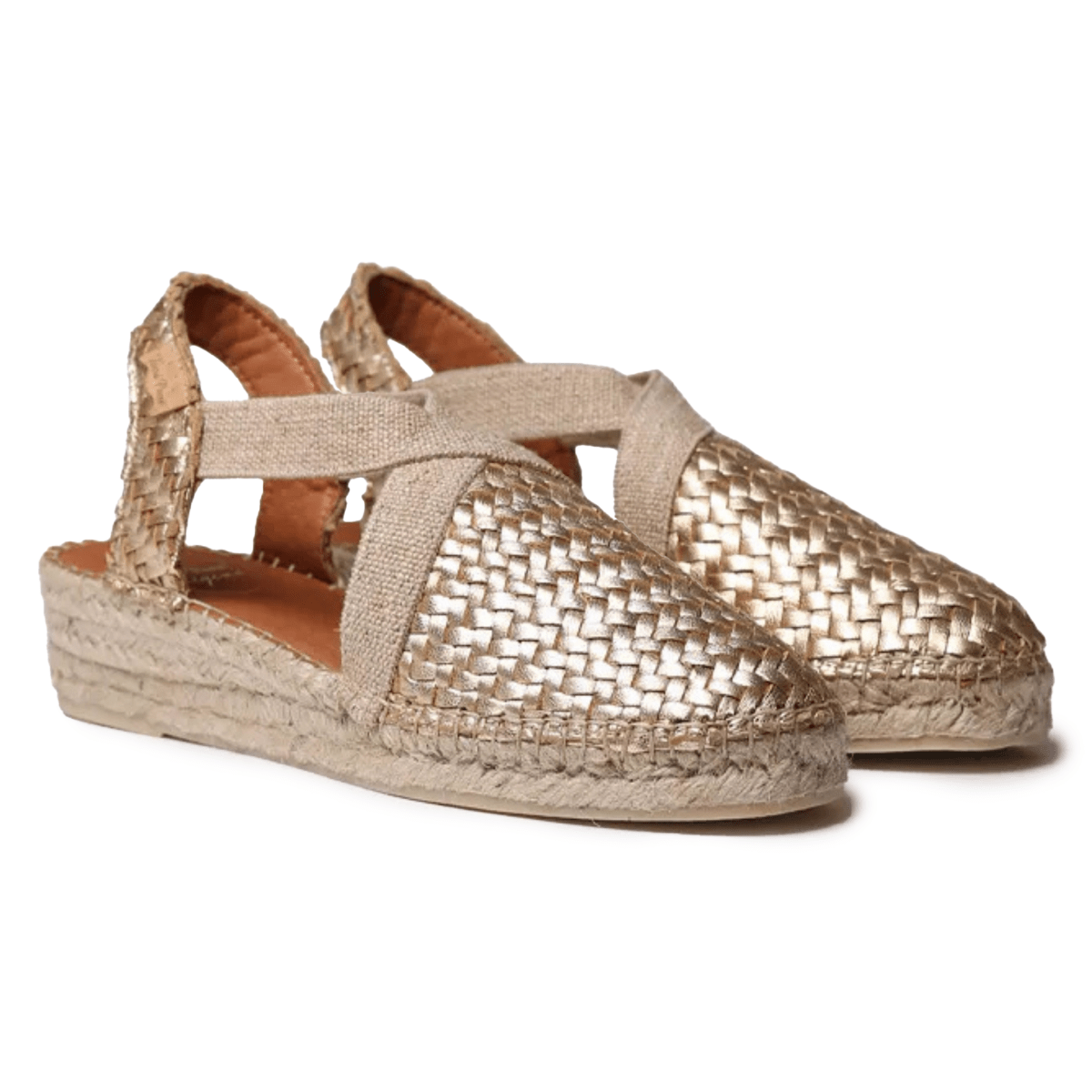 Toni Pons Women's Siracusa Platinum Braided Leather - 9031595 - Tip Top Shoes of New York