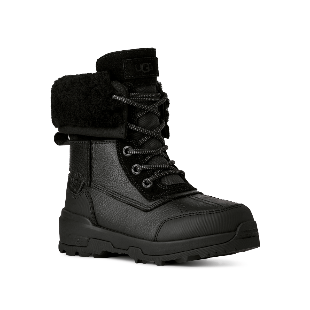 UGG Boys Adirondack Boot XXV Black Leather Waterproof - 1099268 - Tip Top Shoes of New York