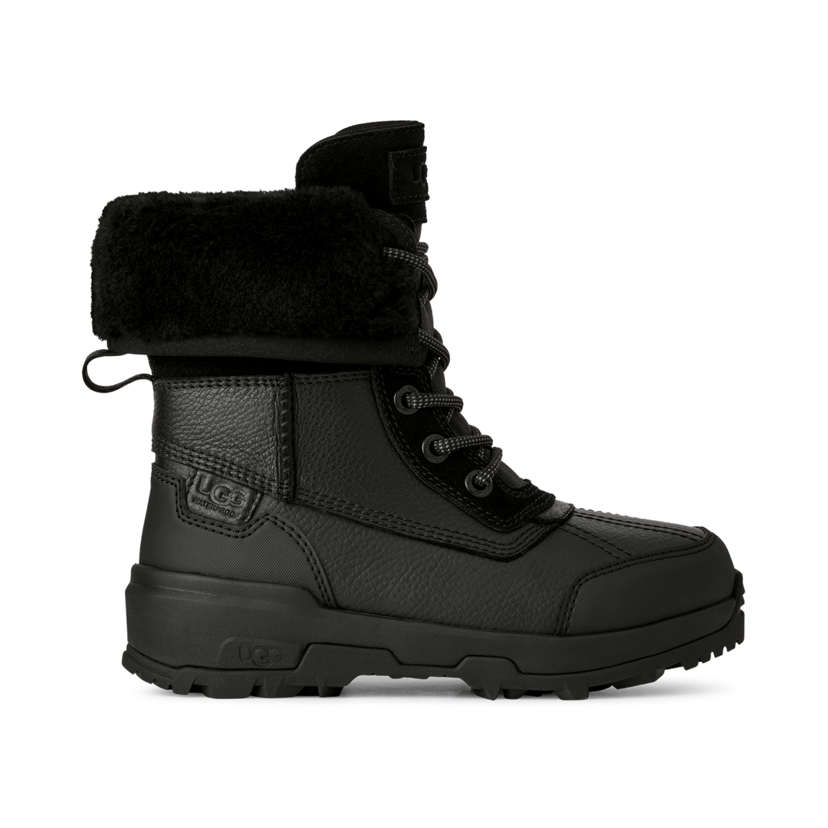 UGG Boys Adirondack Boot XXV Black Leather Waterproof - 1099268 - Tip Top Shoes of New York