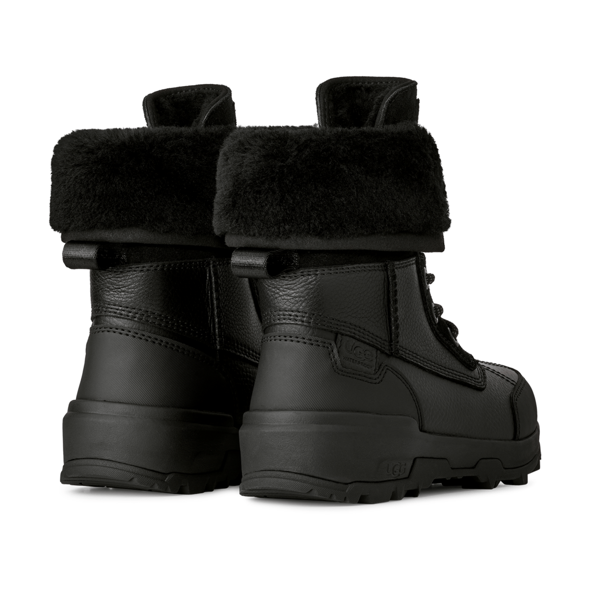 UGG Boys Adirondack Boot XXV Black Leather Waterproof - 1099268 - Tip Top Shoes of New York