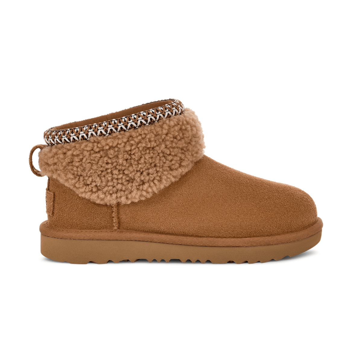 UGG Girls' Classic Ultra Mini Maxi Curly Chestnut - 1099316 - Tip Top Shoes of New York