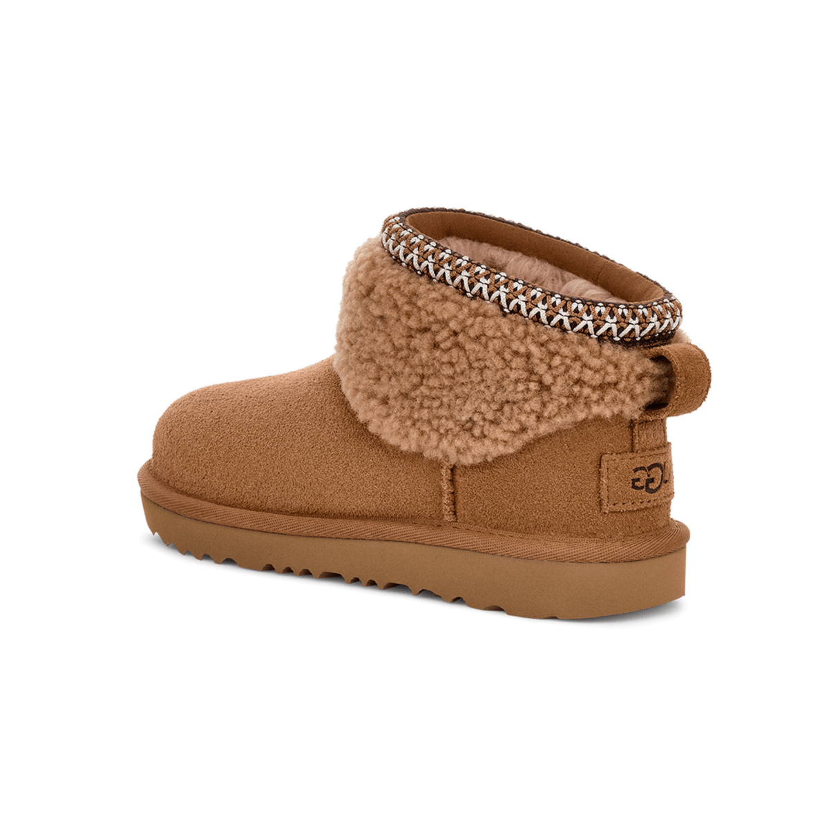 UGG Girls' Classic Ultra Mini Maxi Curly Chestnut - 1099316 - Tip Top Shoes of New York
