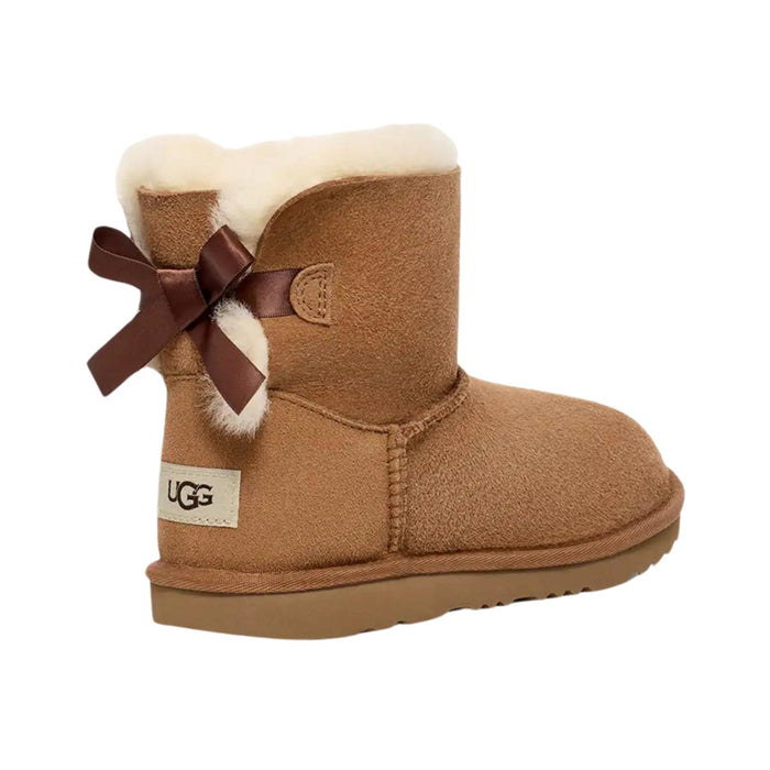 UGG Girl s Mini Bailey Bow II Chestnut Tip Top Shoes of New York