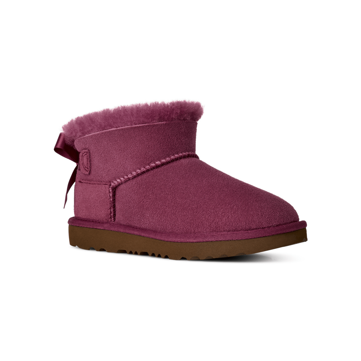 UGG Kids Ultra Mini Bailey Bow Dark Winterberry - 1111323 - Tip Top Shoes of New York