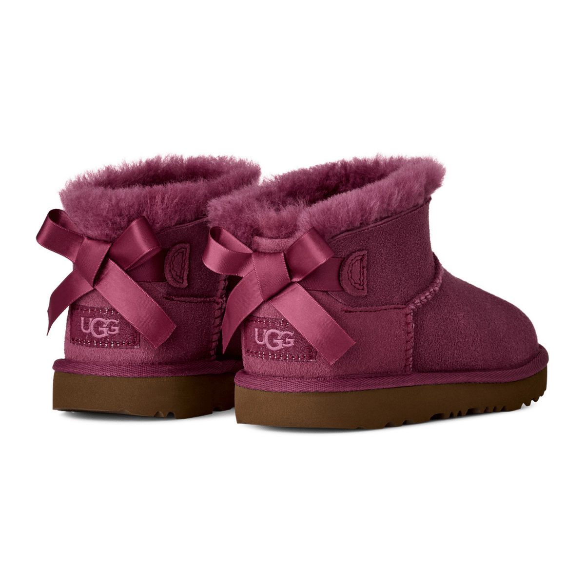 UGG Kids Ultra Mini Bailey Bow Dark Winterberry - 1111323 - Tip Top Shoes of New York