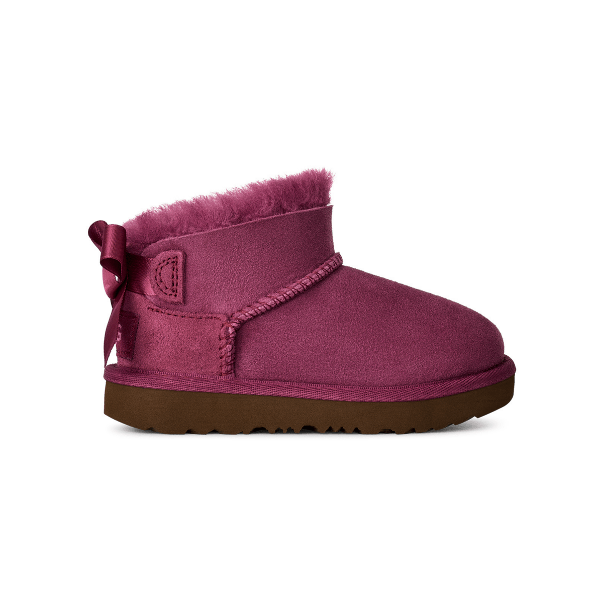UGG Toddlers Ultra Mini Bailey Bow Dark Winterberry - 1111315 - Tip Top Shoes of New York