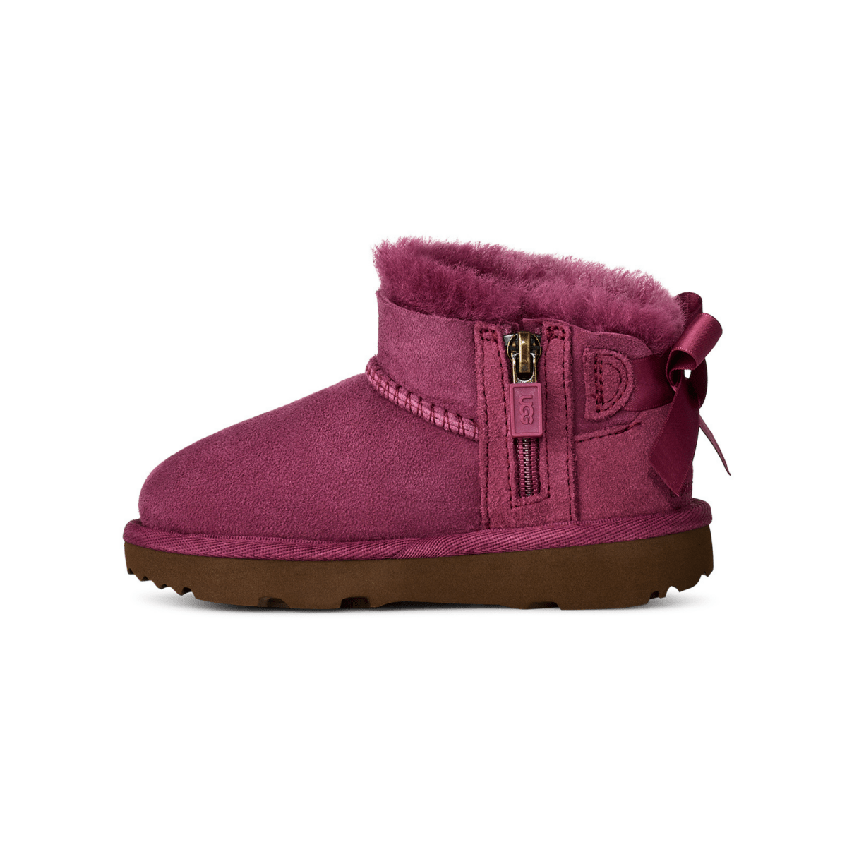 UGG Toddlers Ultra Mini Bailey Bow Dark Winterberry - 1111315 - Tip Top Shoes of New York