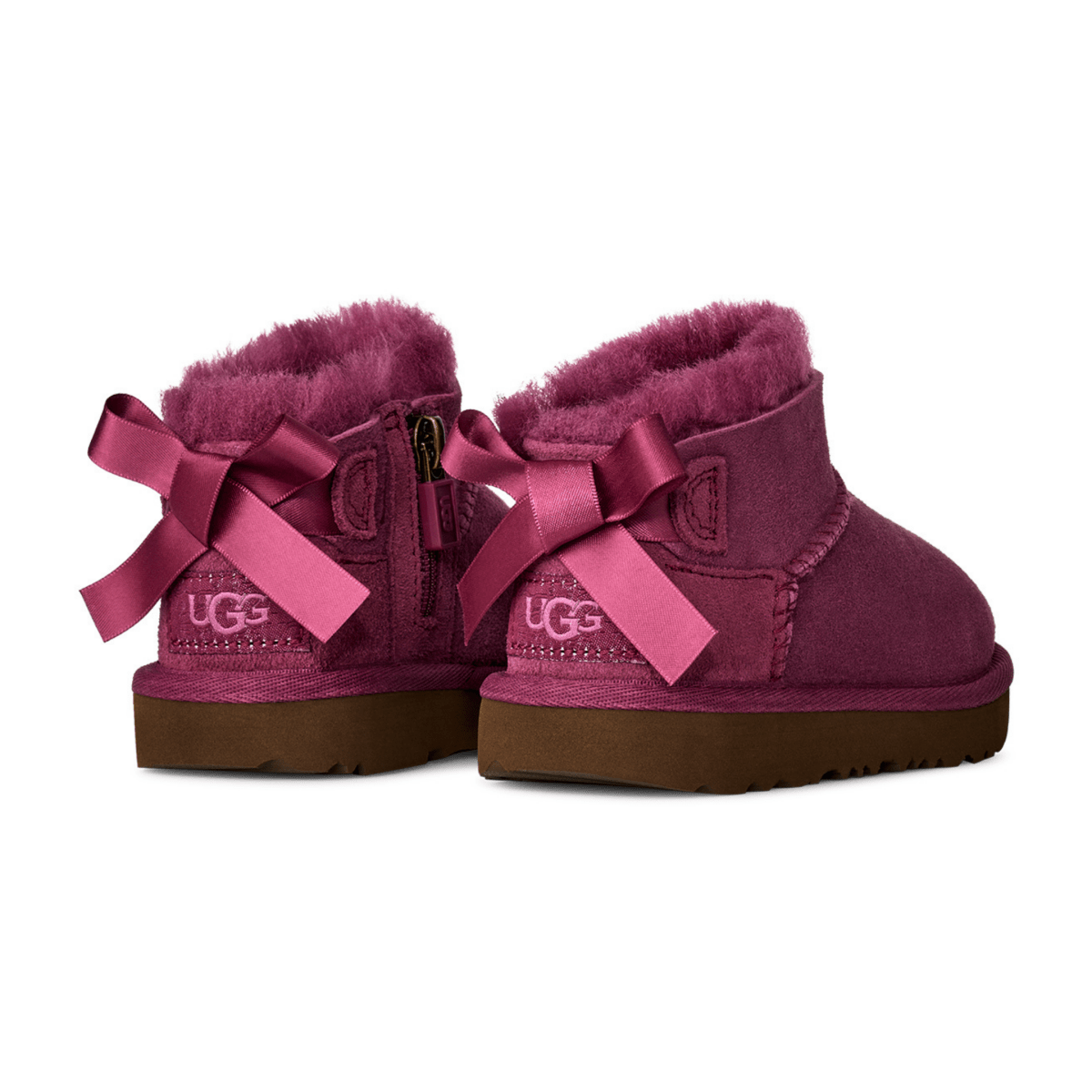 UGG Toddlers Ultra Mini Bailey Bow Dark Winterberry - 1111315 - Tip Top Shoes of New York