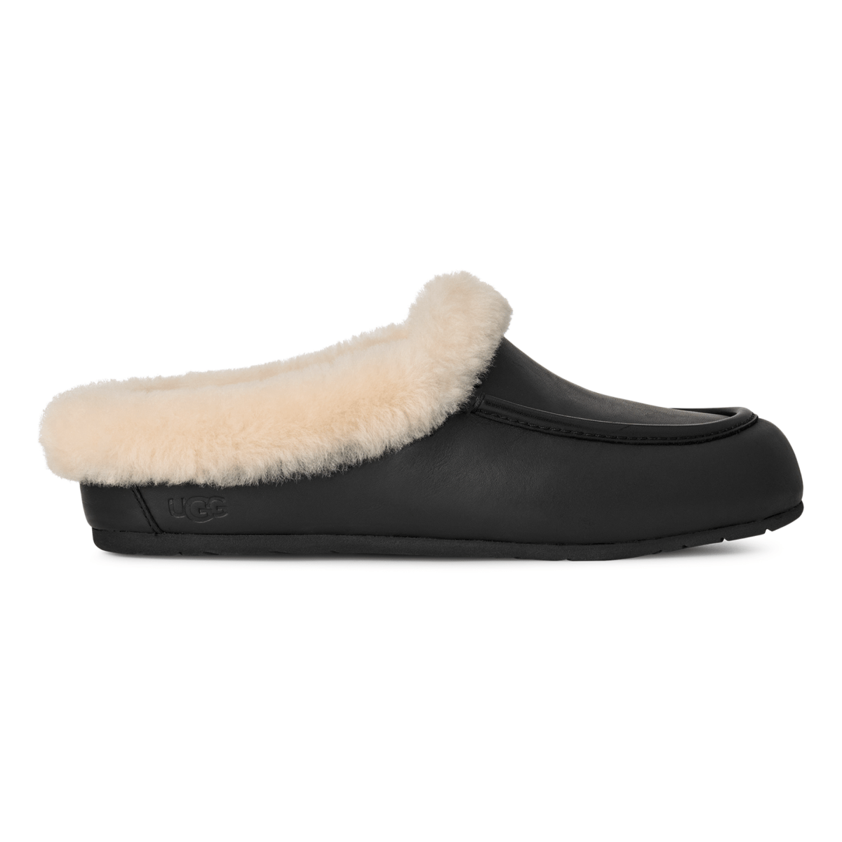 UGG Women's Ansley Mule Black Leather - 9023658 - Tip Top Shoes of New York