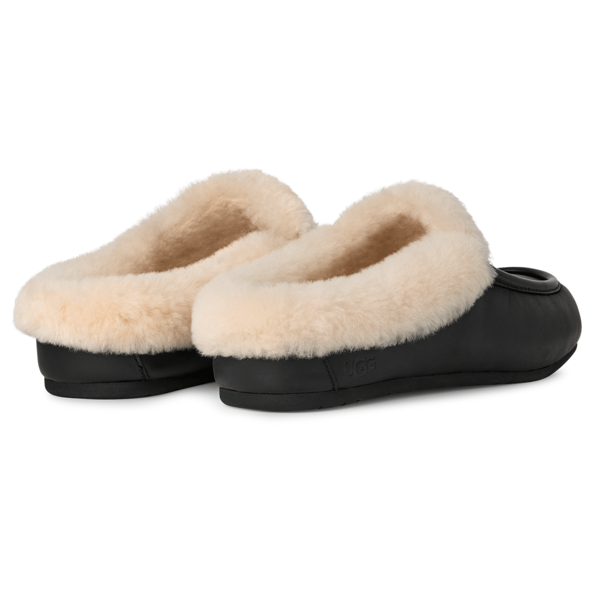 UGG Women's Ansley Mule Black Leather - 9023658 - Tip Top Shoes of New York