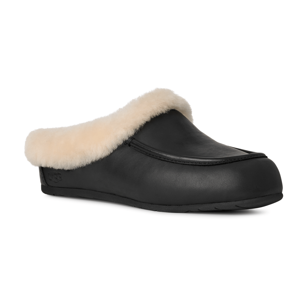 UGG Women's Ansley Mule Black Leather - 9023658 - Tip Top Shoes of New York