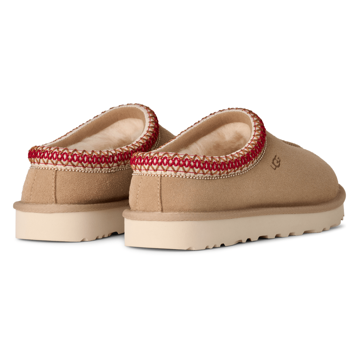 UGG Women's Tasman II Sand/Dark Cherry Suede - 9023245 - Tip Top Shoes of New York