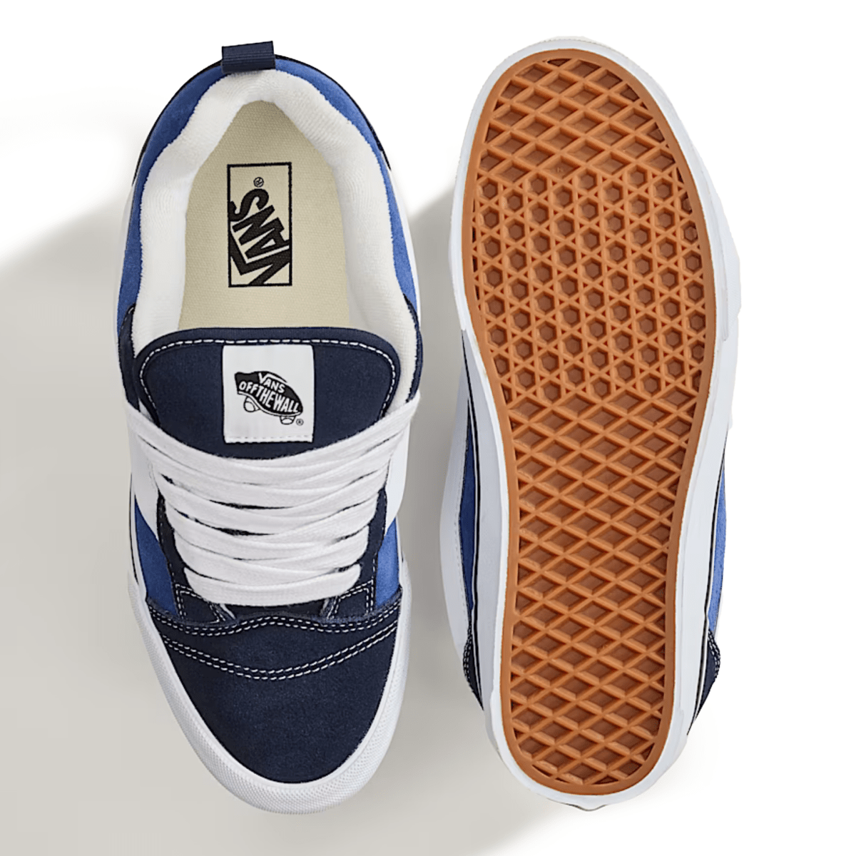 Vans Boys (Grade School) Knu Skool Wrap Navy Blue Suede/True White - 1109907 - Tip Top Shoes of New York