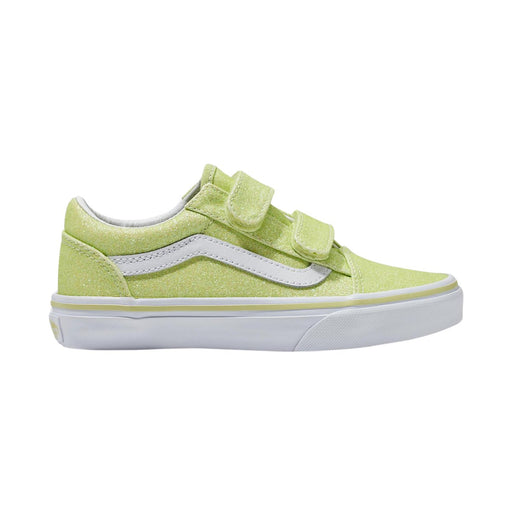 Vans Girl's (Preschool) Old Skool V Glitter Lime Sherbert - 1086460 - Tip Top Shoes of New York