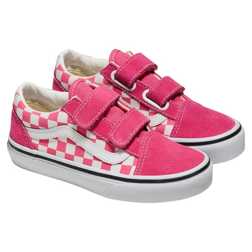 Vans Girl's (Preschool) Old Skool V Honeysuckle Checker - 1086469 - Tip Top Shoes of New York