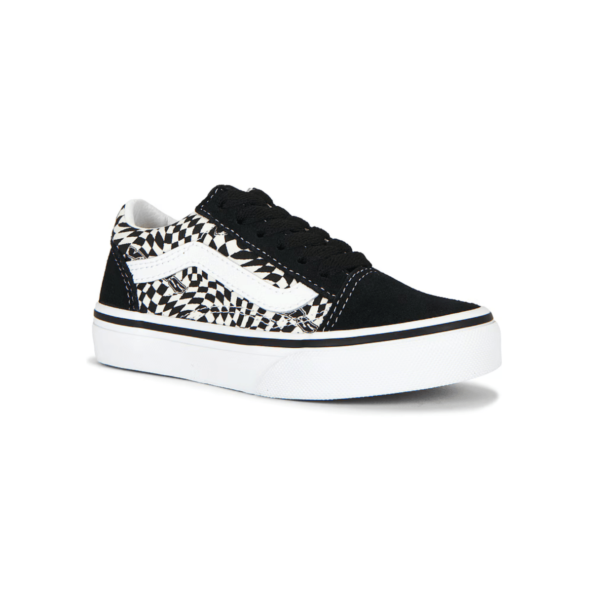Vans Kids (Preschool) Old Skool Warp Black/Marshmallow - 1109953 - Tip Top Shoes of New York