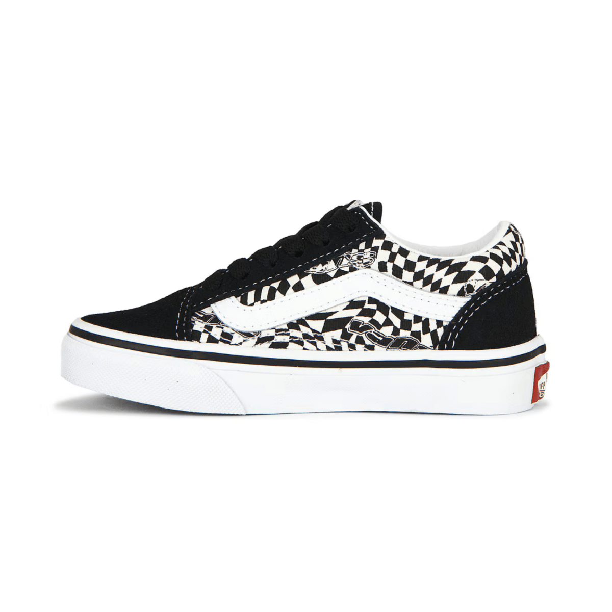 Vans Kids (Preschool) Old Skool Warp Black/Marshmallow - 1109953 - Tip Top Shoes of New York