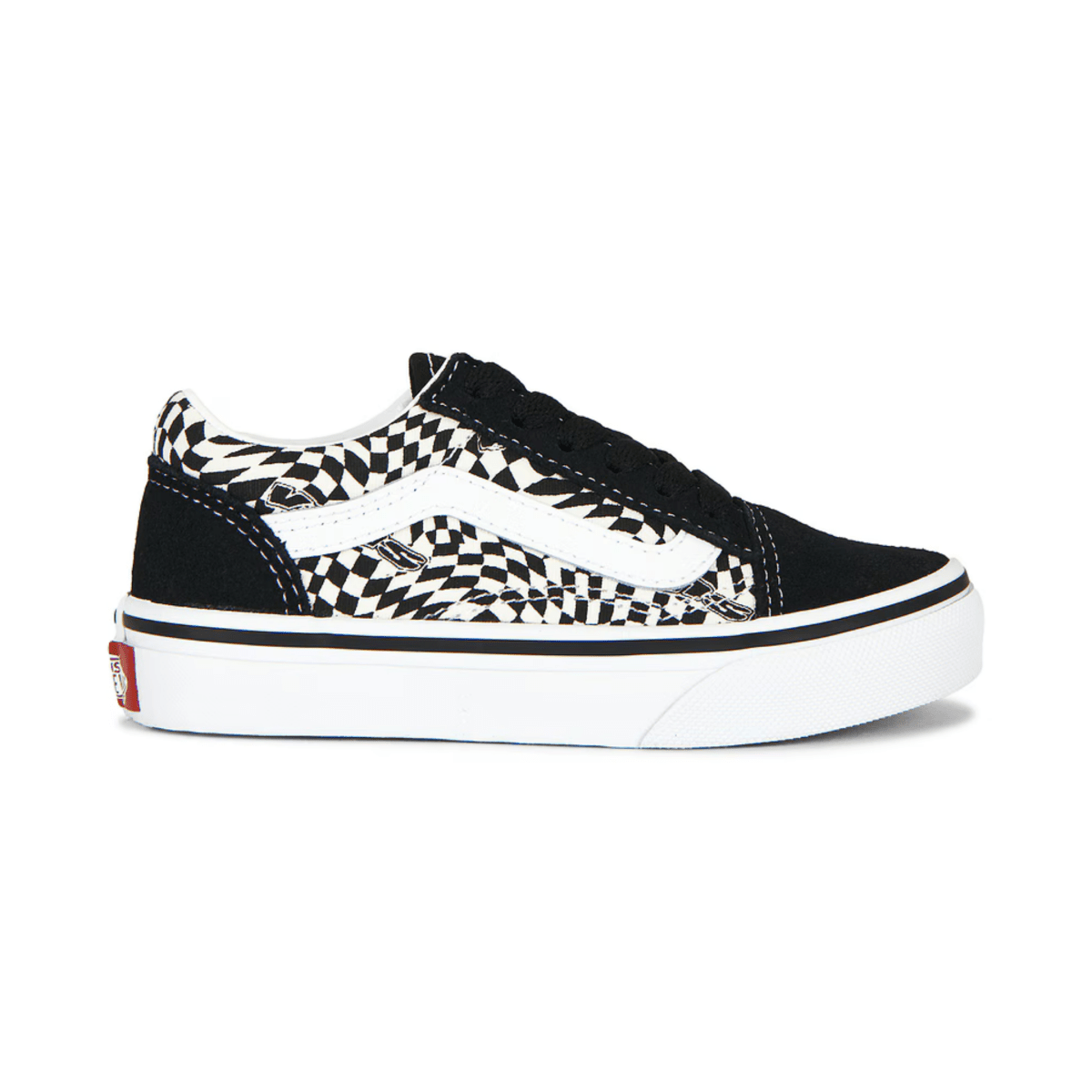 Vans Kids (Preschool) Old Skool Warp Black/Marshmallow - 1109953 - Tip Top Shoes of New York