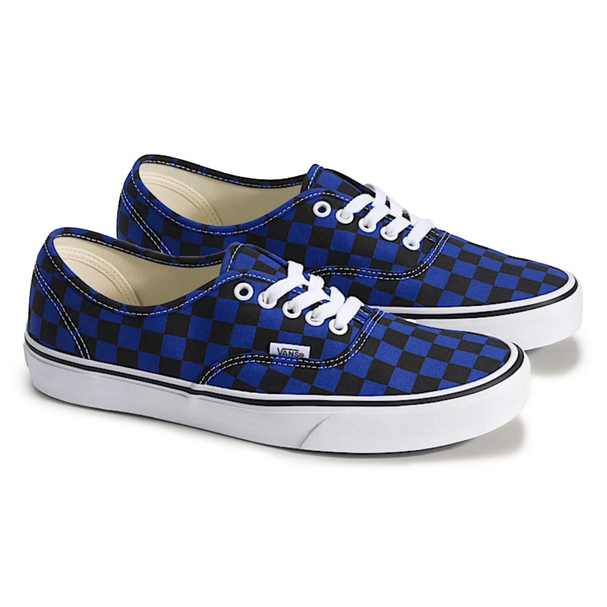 Vans Men's Authentic Checkerboard Blue/Black - 11033084 - Tip Top Shoes of New York