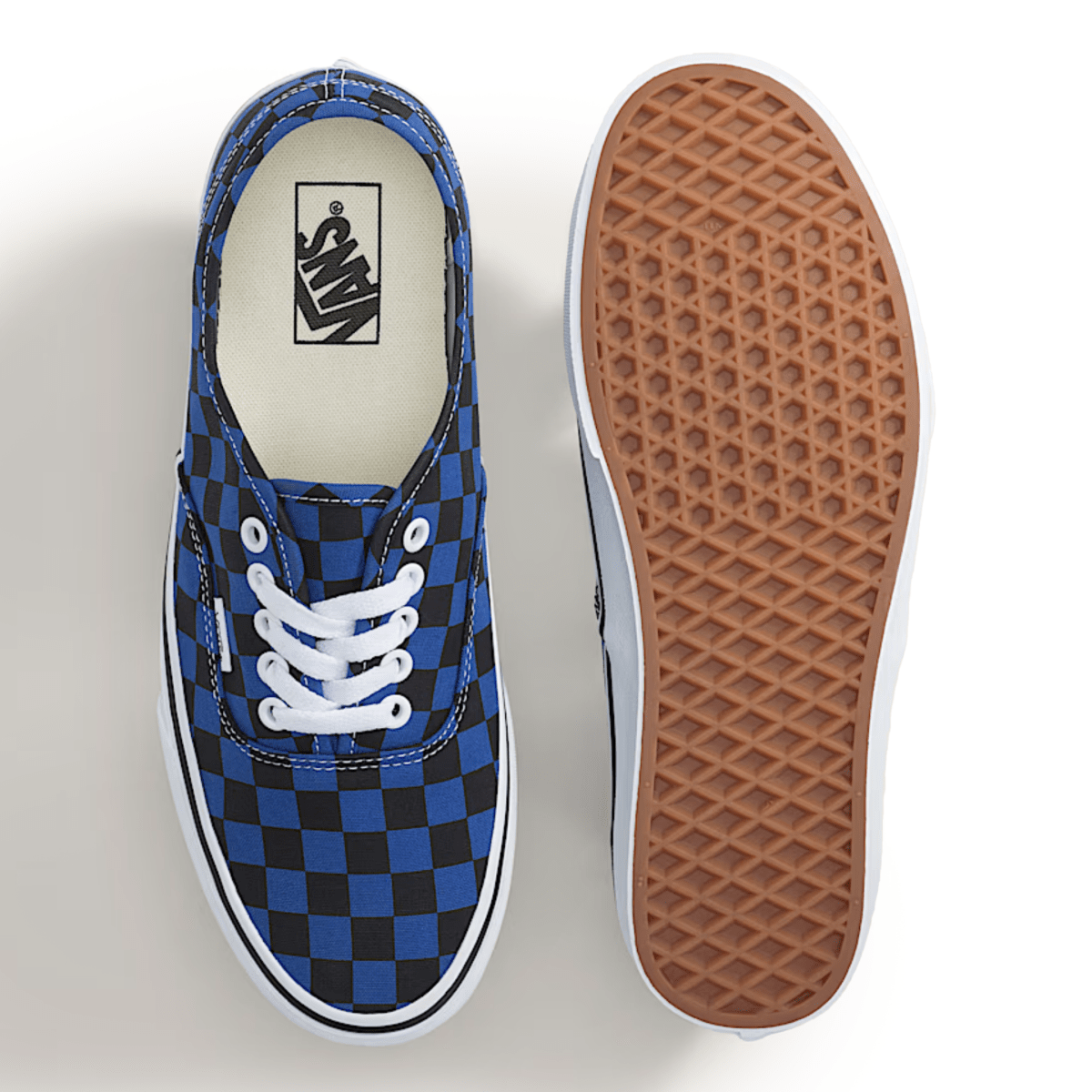 Vans Men's Authentic Checkerboard Blue/Black - 11033084 - Tip Top Shoes of New York