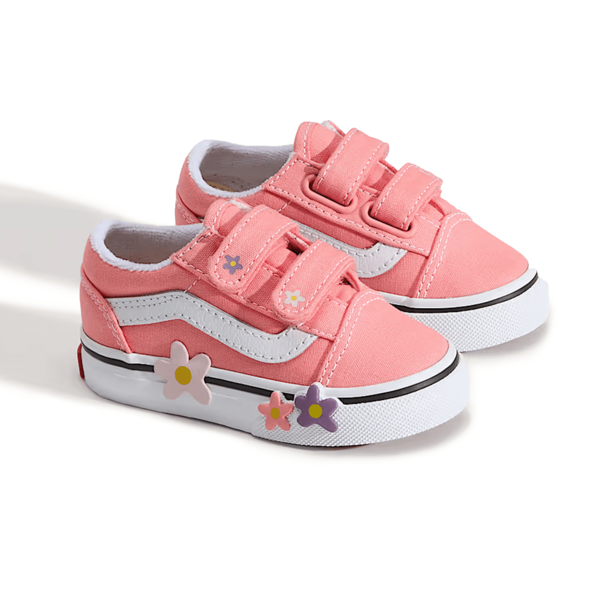 Vans Toddlers Old Skool V Pink Flowers - 1110012 - Tip Top Shoes of New York