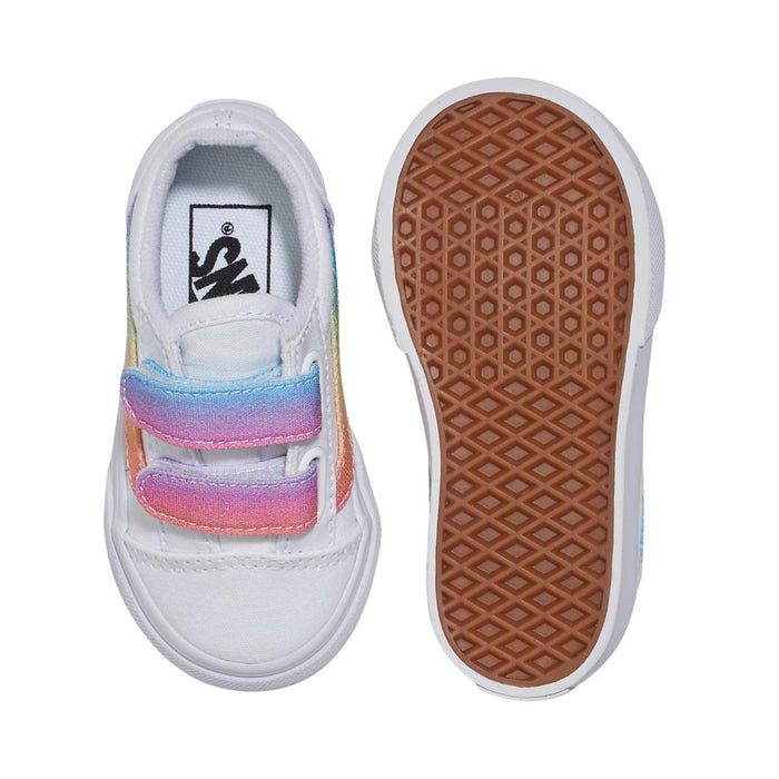 Vans Toddler's Old Skool V Rainbow/True White/Multi - 1086542 - Tip Top Shoes of New York